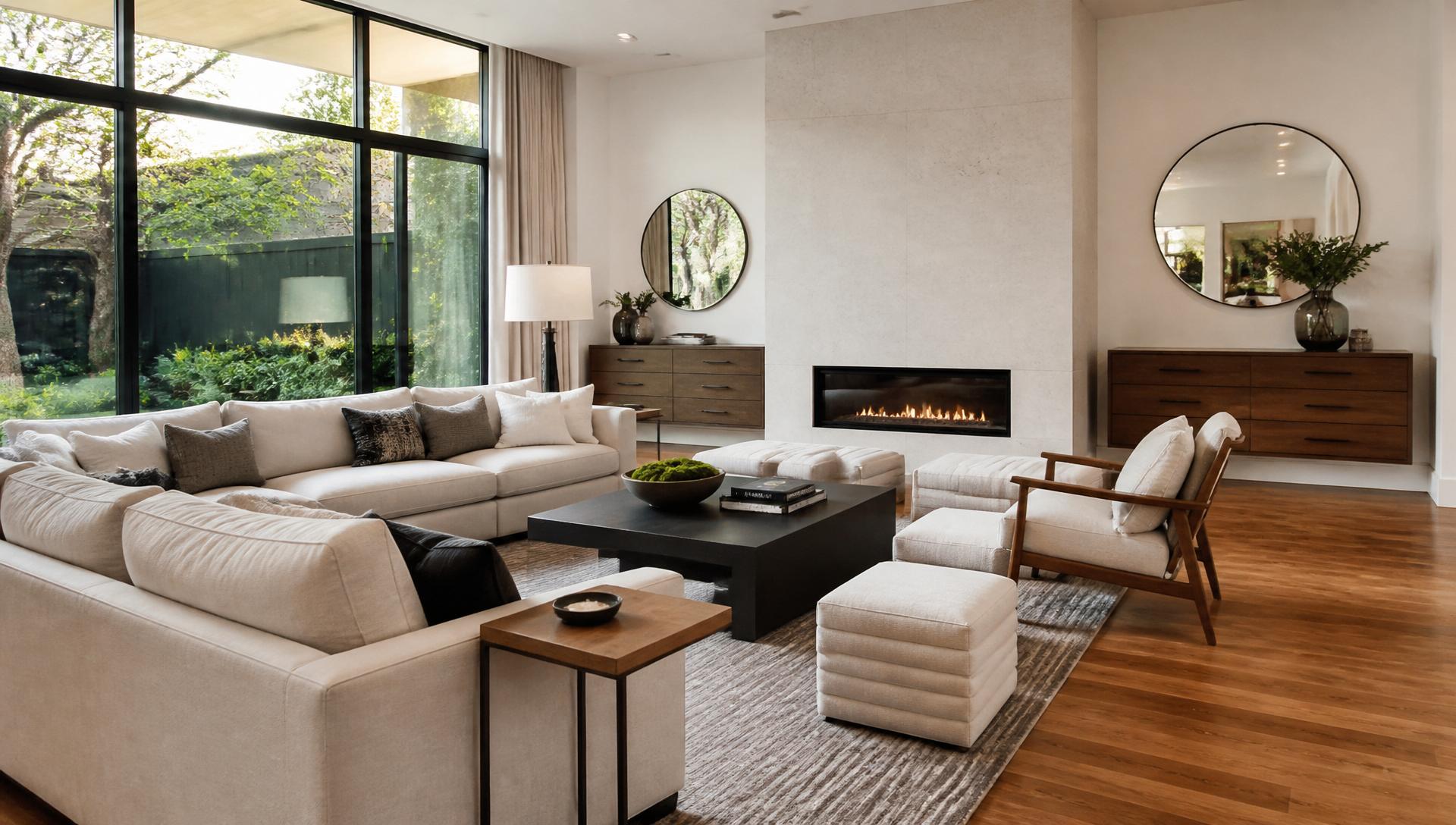 Luxury professionally cleaned living room